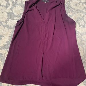 Purple sleeveless dress top